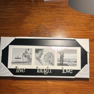NWT Malden International Designs 3 Opening Photo Live, Laugh, Love Frame